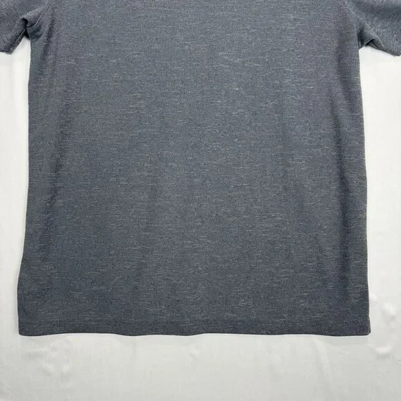 Champion Polo Snap Button Collar Gray Sport Athletic Shirt Mens Size Large - Picture 9 of 12